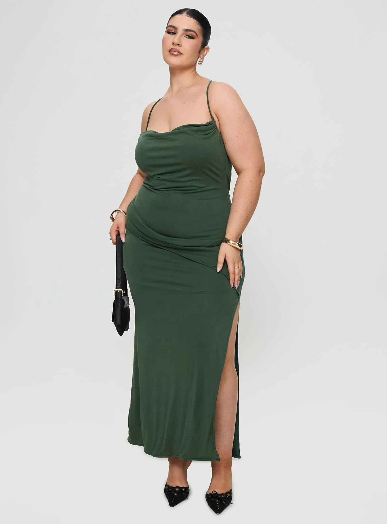 Marchesi Maxi Dress Green Curve
