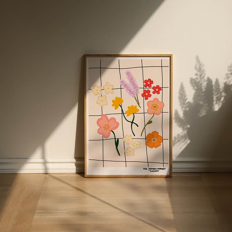 Engberg Studio poster 50x70 cm farmers market flowers