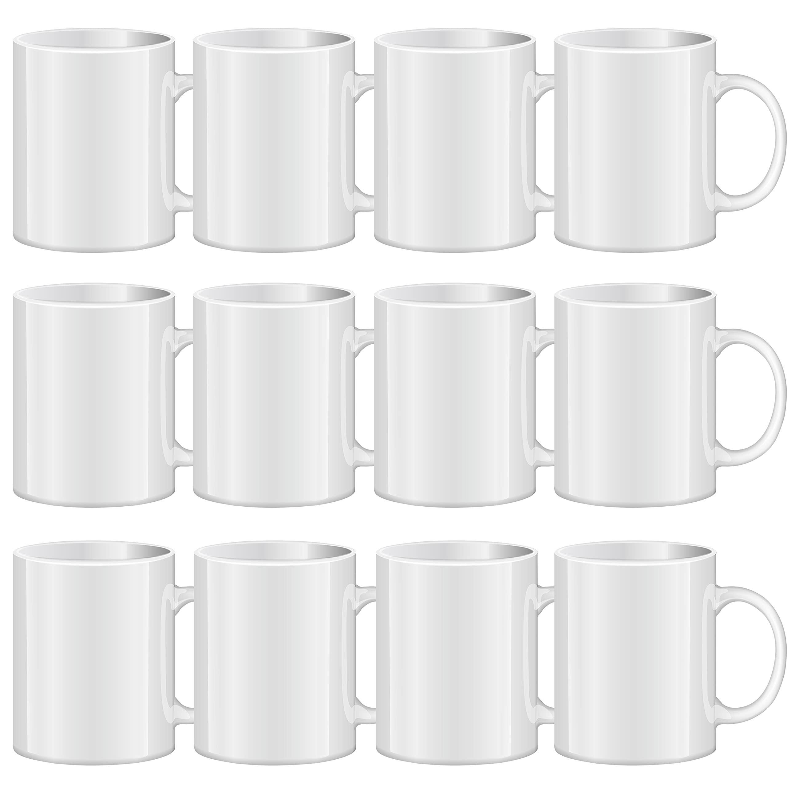 TANGLONG Sublimation Mugs Sublimation Mugs Blank Tazas para Sublimacion White Ceramic Sublimation Cups Bulk Mugs for Coffee Tea Latte Hot Cocoa 11