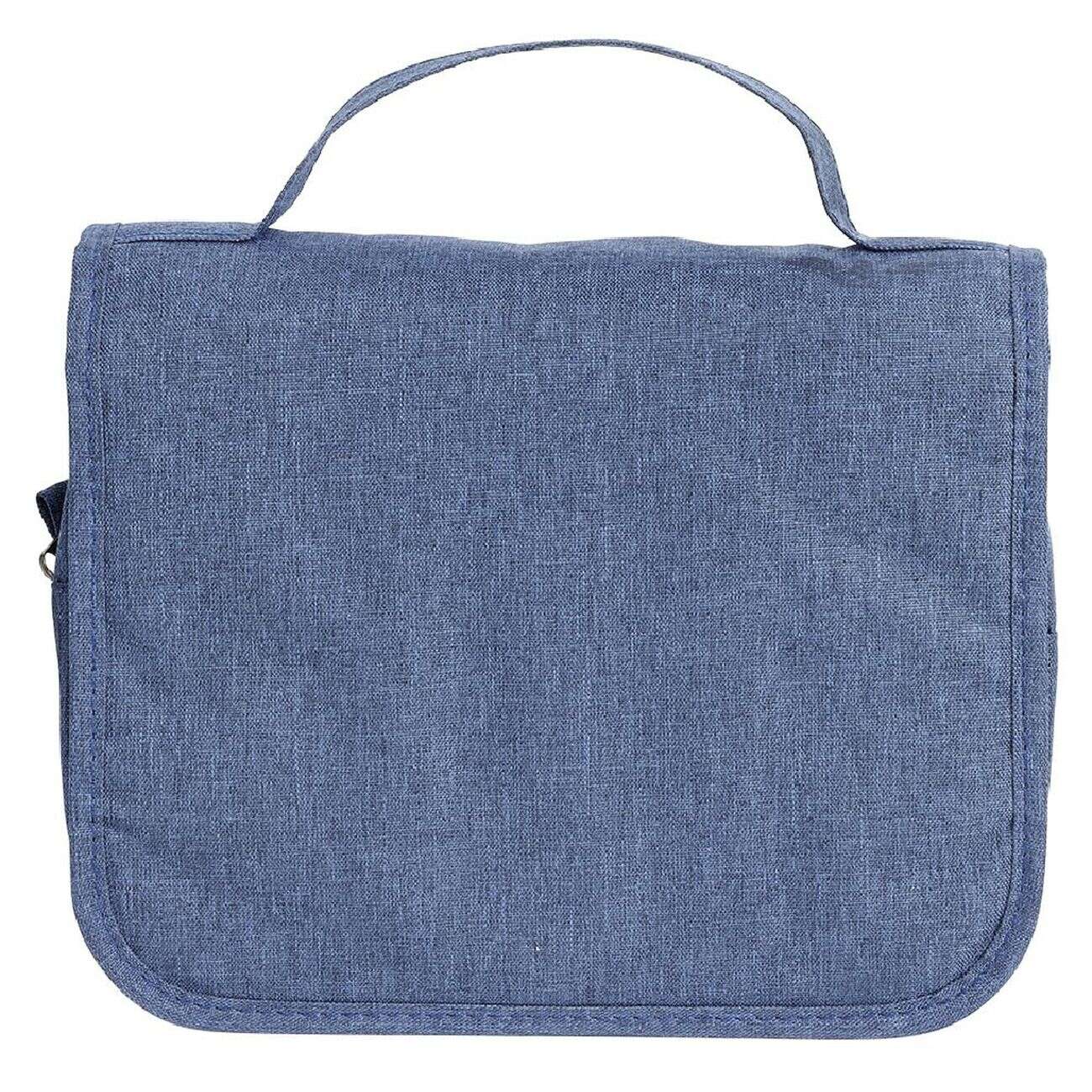 Trousse de toilette à suspendre bleu denim L.22xl.18,5xH.9cm