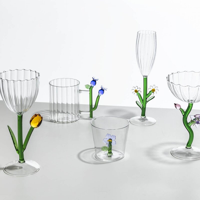 Botanica optisk champagneglass 16 cl tusenfryd