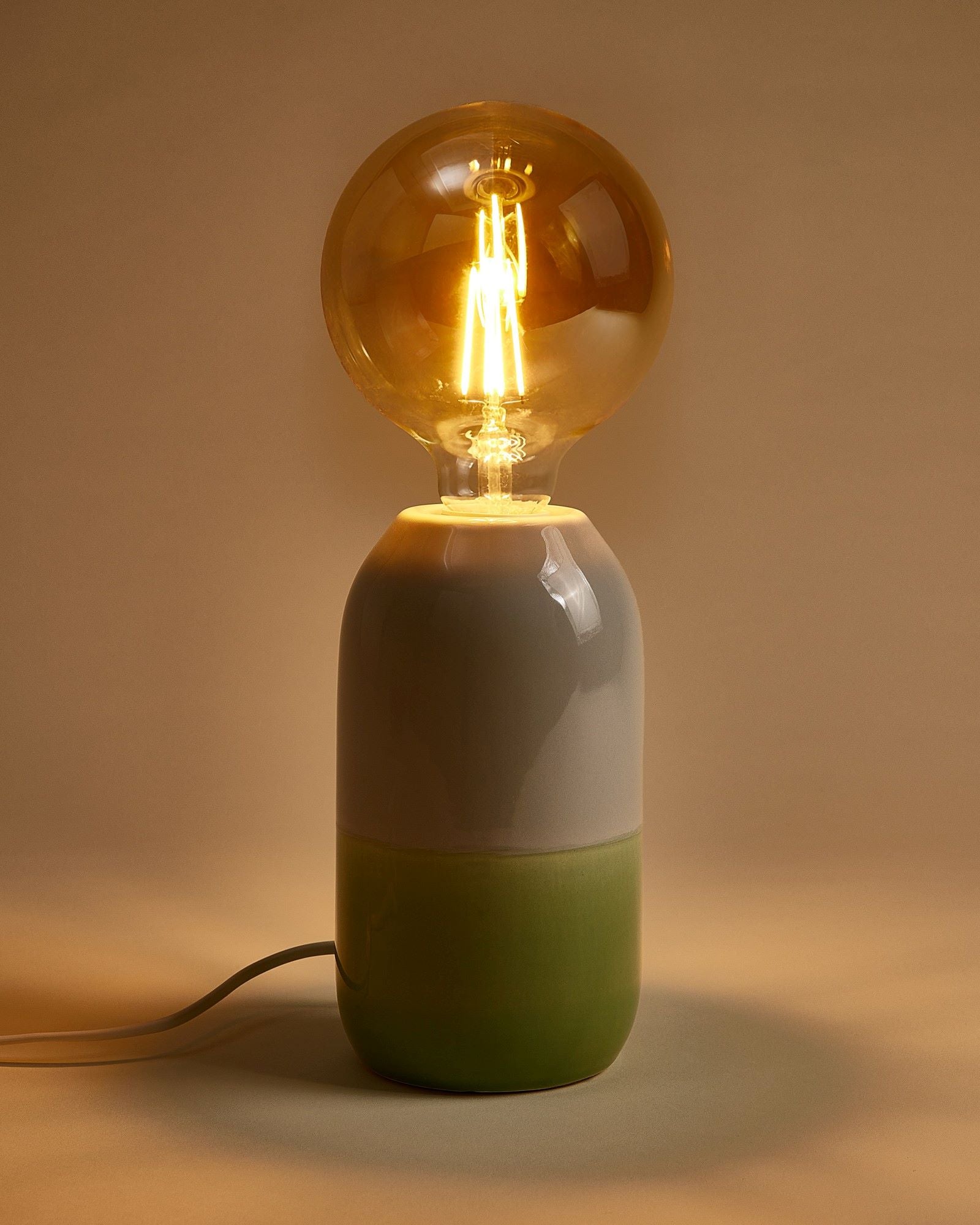 FAROL - CERAMIC LAMP LIGHT BLUE SAGE