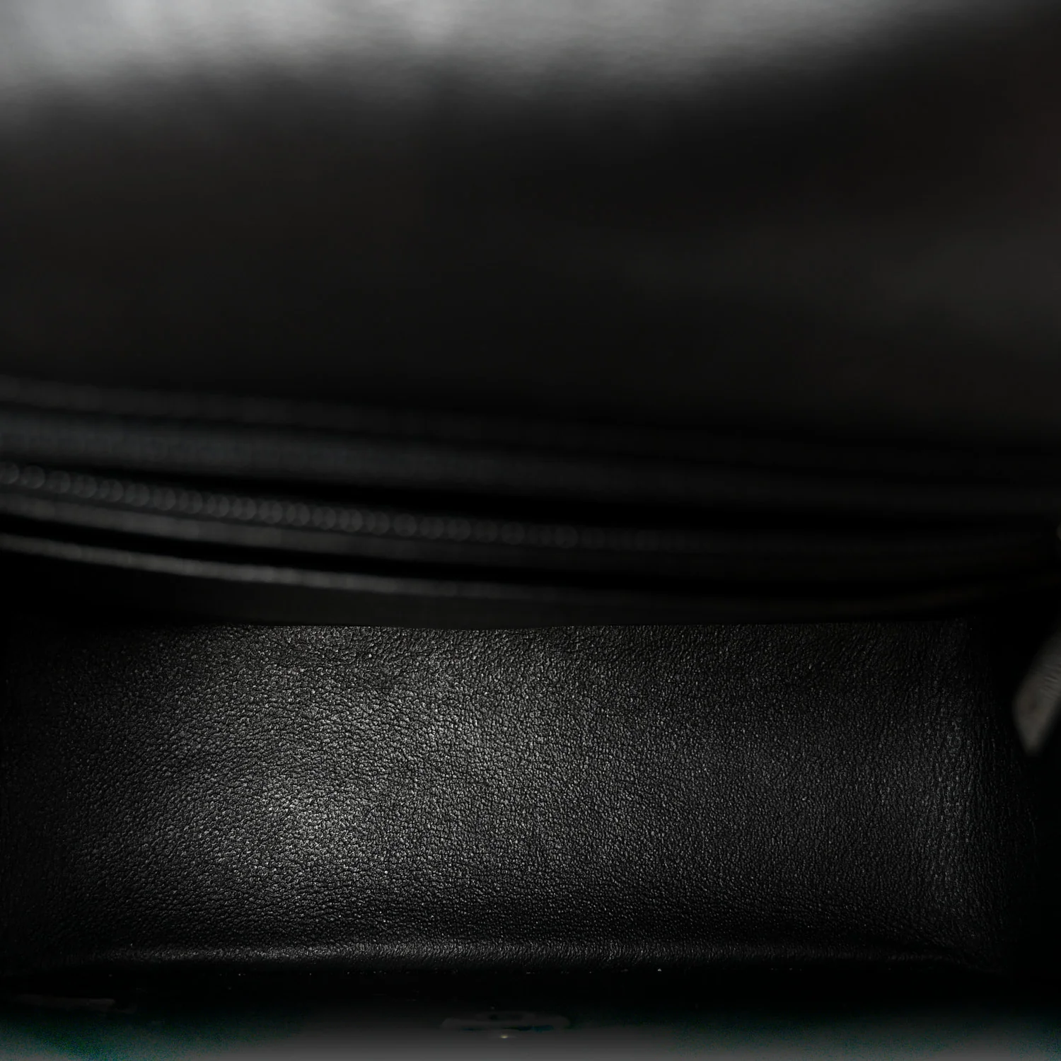 Lambskin Quilted Mini Square Flap Black
