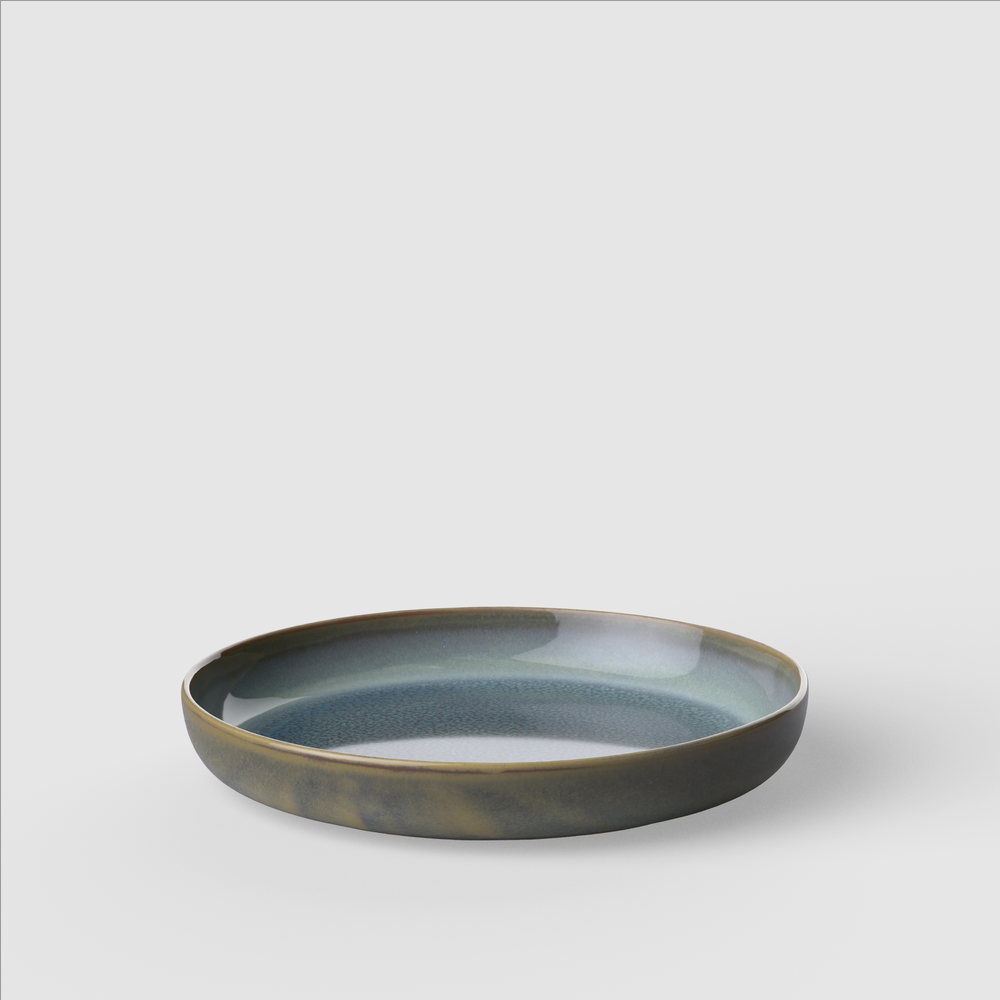 Crafted Pasta bowl - Green, 15.3 oz, Premium Porcelain