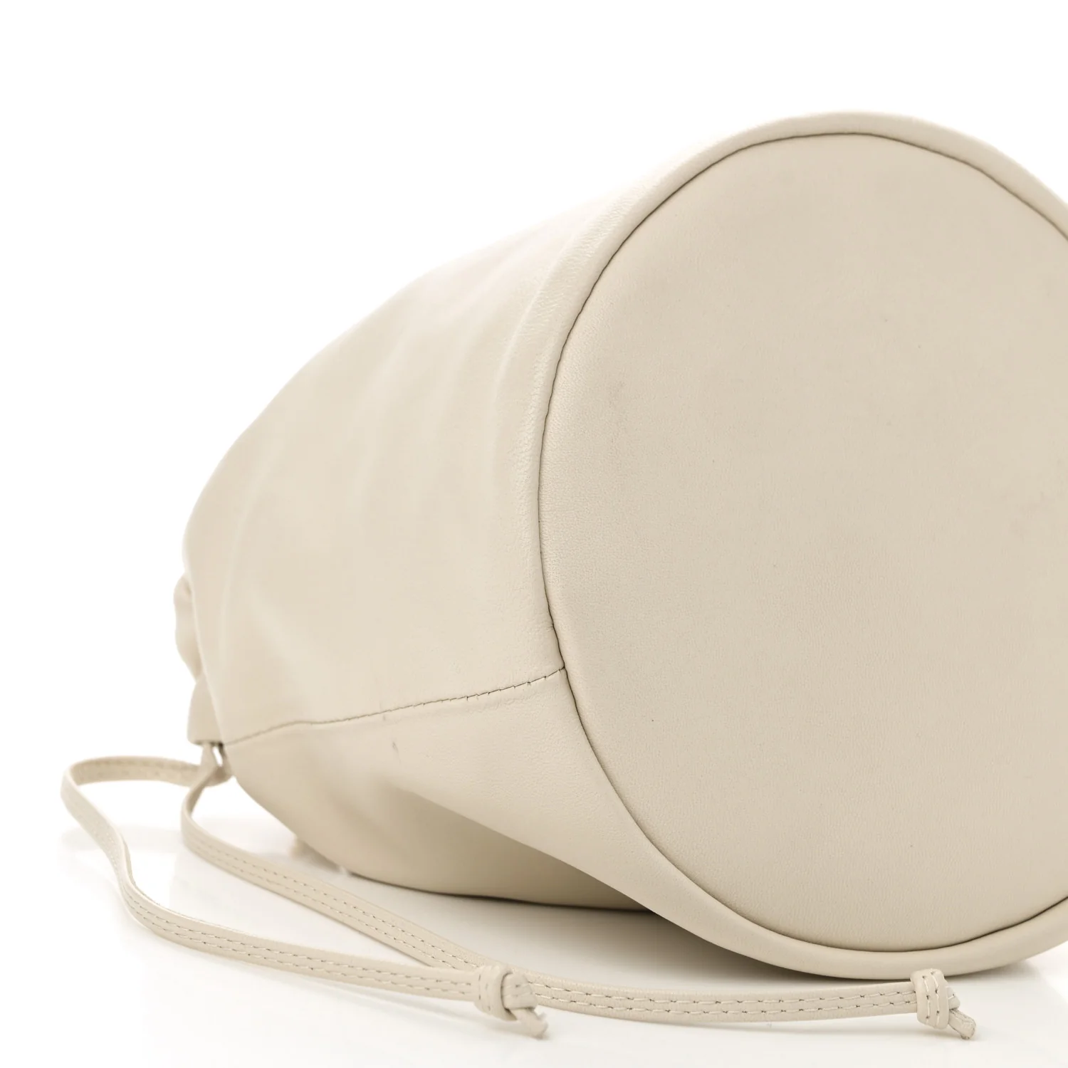 Smooth Calfskin Aria Bucket Bag Off White