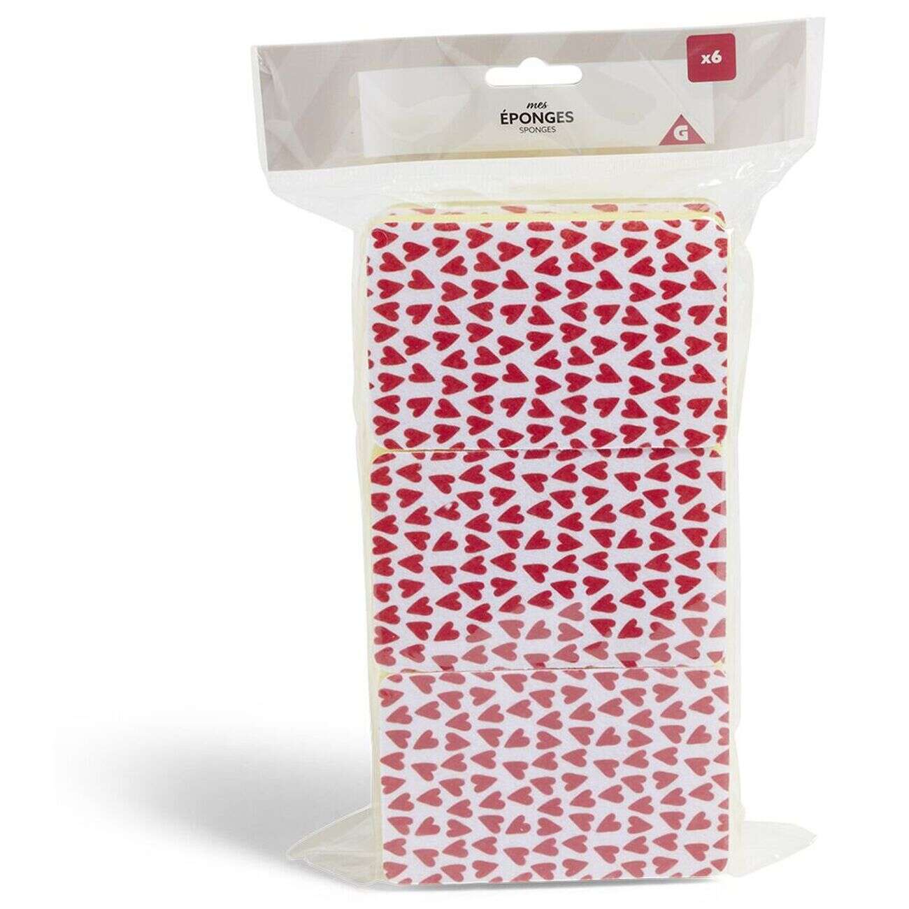 Lot de 6 éponges de bain exfoliantes