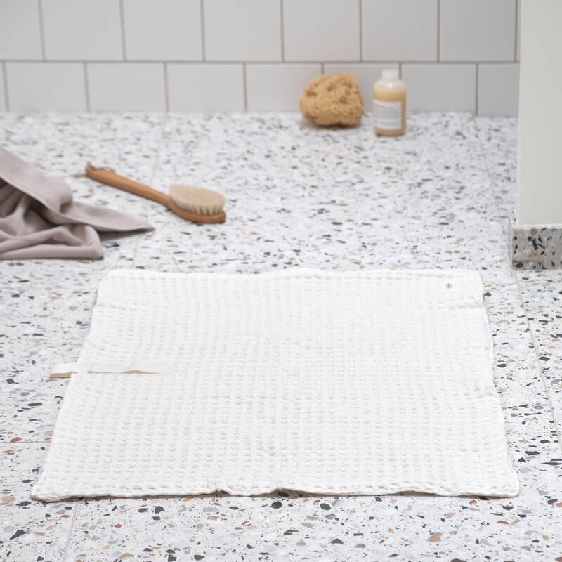 Big Waffle badematte 80x55 cm hvit