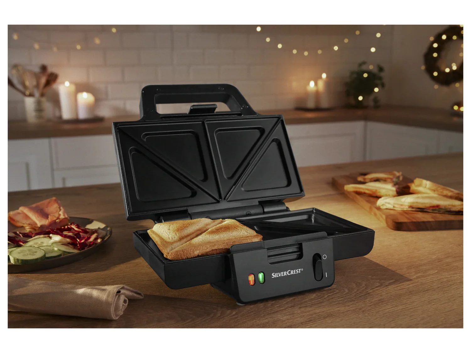 SILVERCREST KITCHEN TOOLS Appareil  croque-monsieur XXL SSWM 900 A1, 900 W