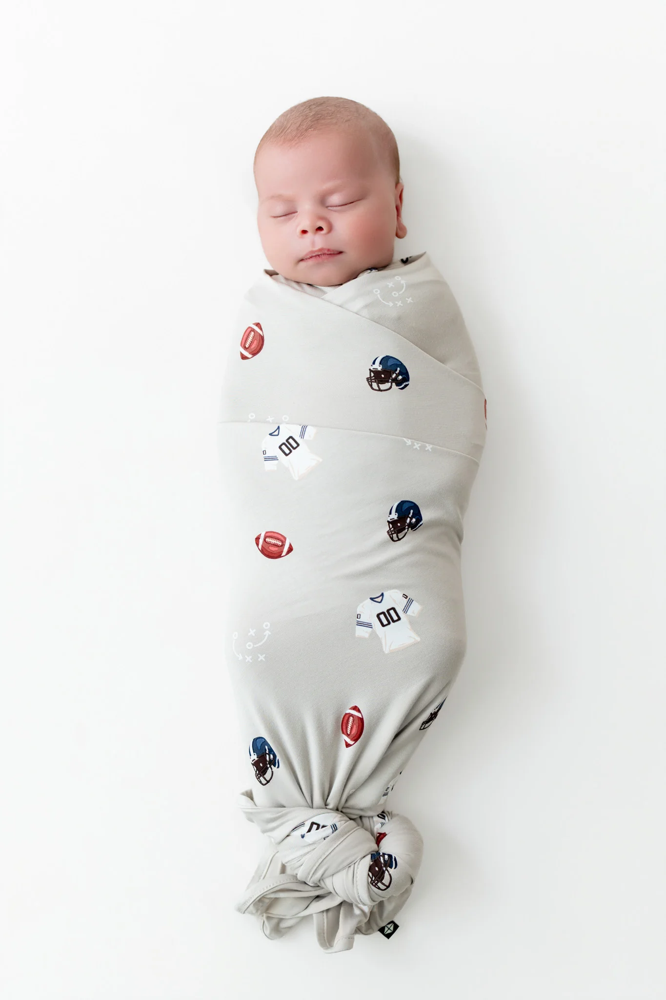 Swaddle Blanket in Vintage Football