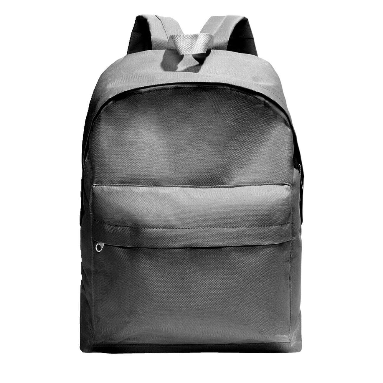 Sac à dos uni 2 poches 28x10,5xH37cm - 2 modèles noir ou rose