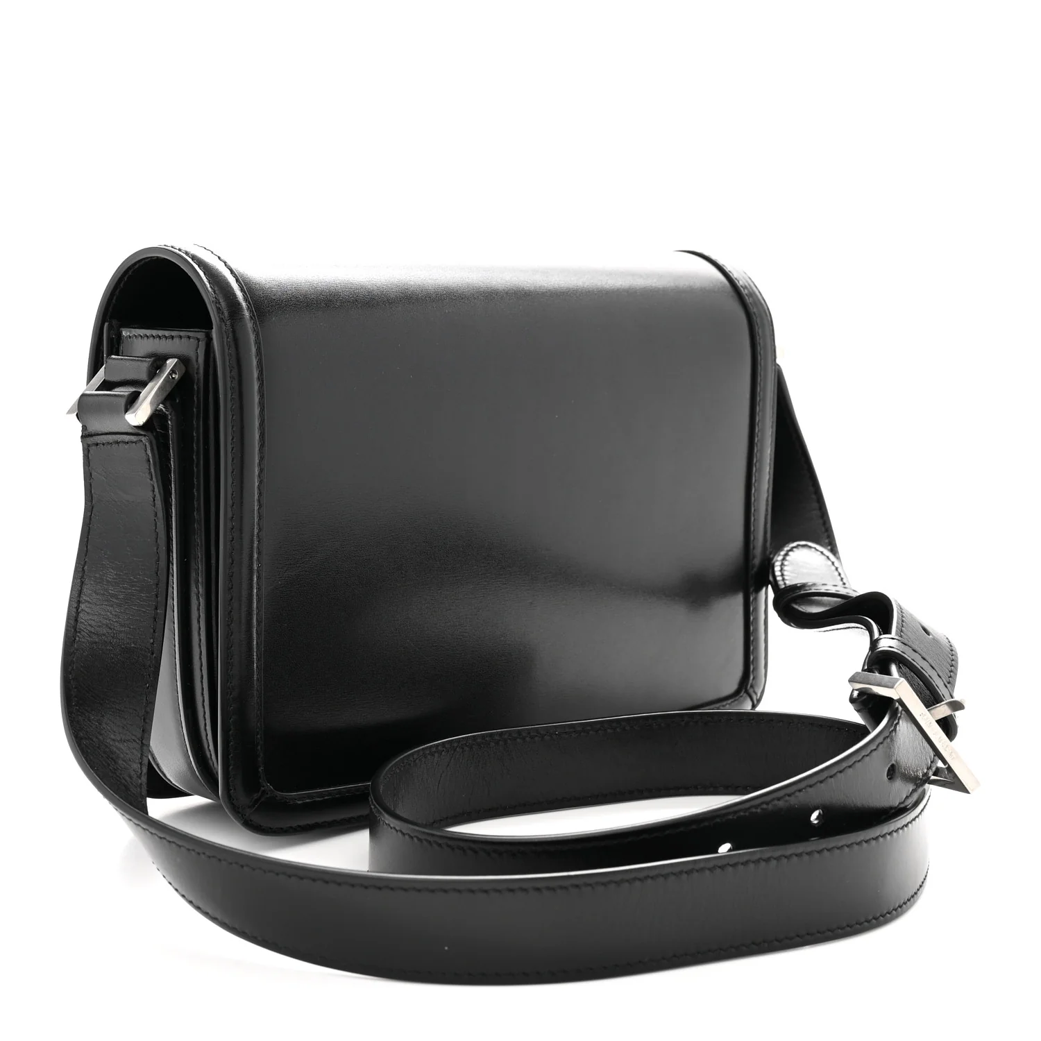 Box Calfskin Monogram Medium Solferino Satchel Black