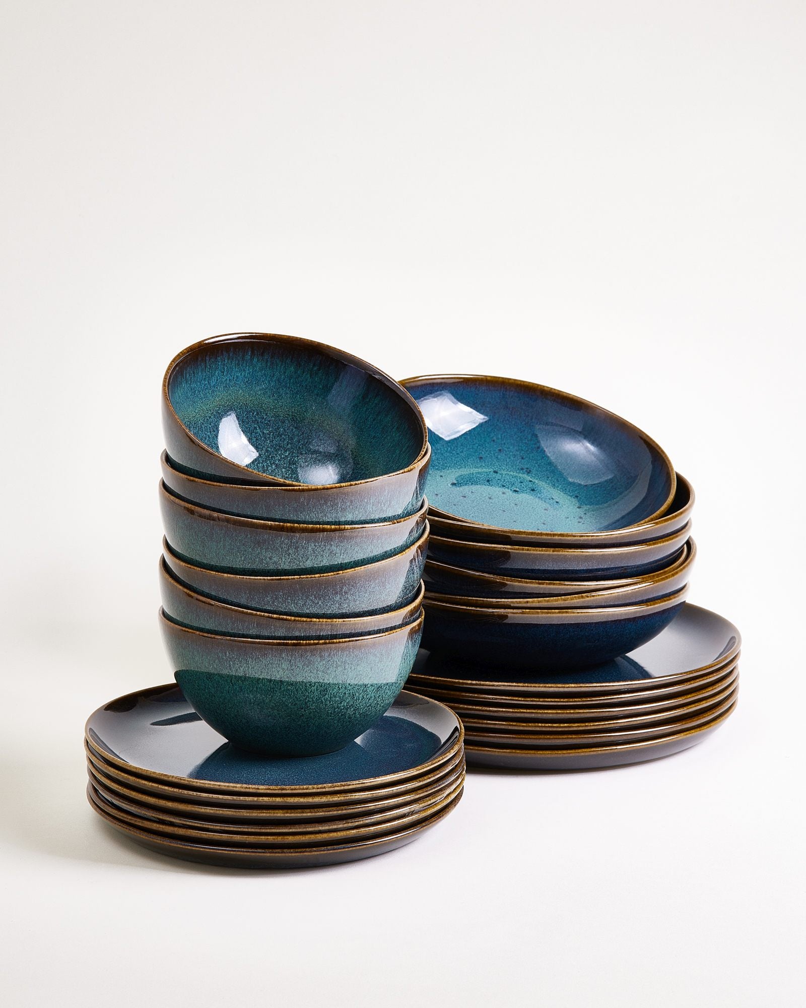 MELIDES - TABLEWARE SET CLASSIC OCEANBLUE 24 PIECES