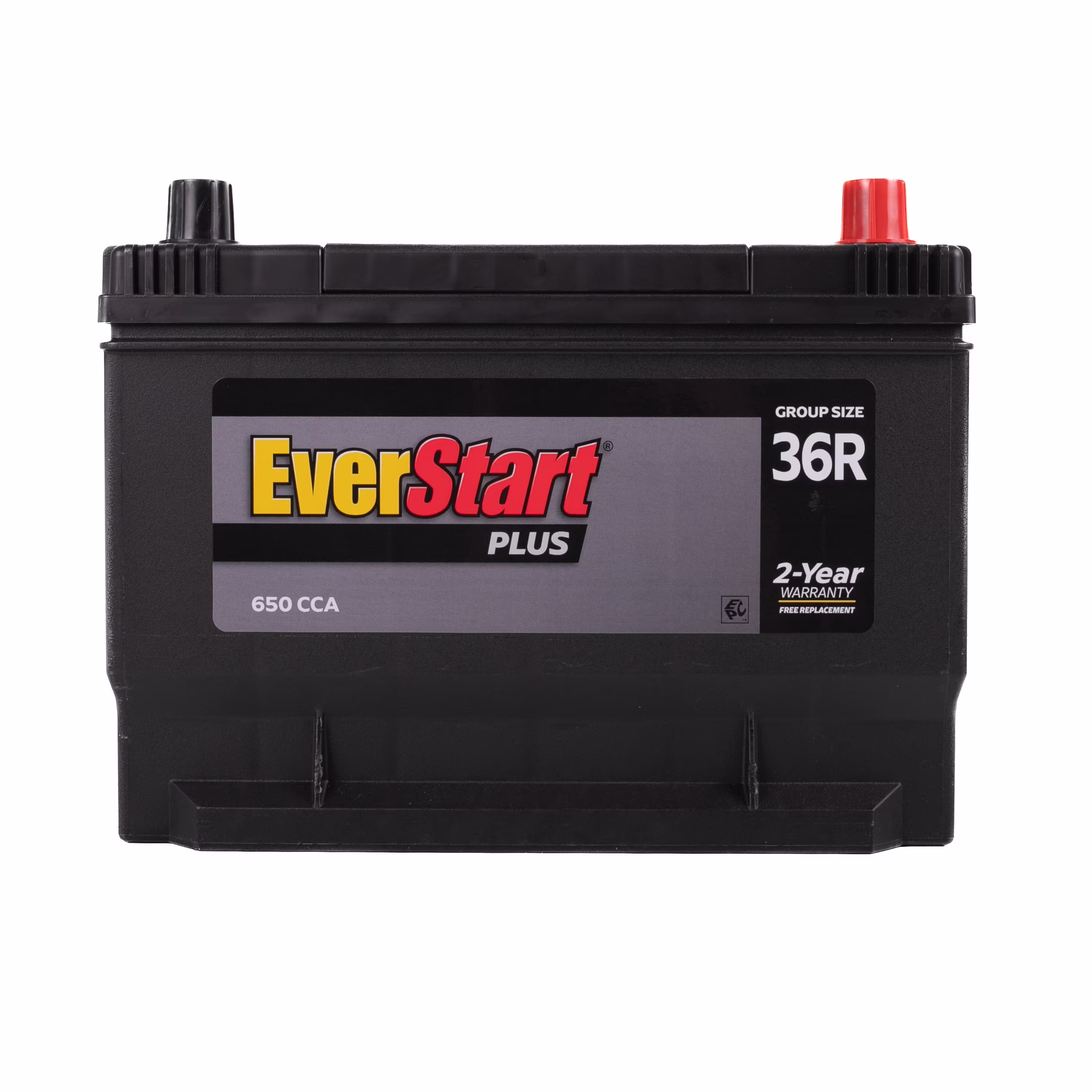 Plus Lead Acid Automotive Battery, Group Size 36R-3 (12 Volt/650 CCA)