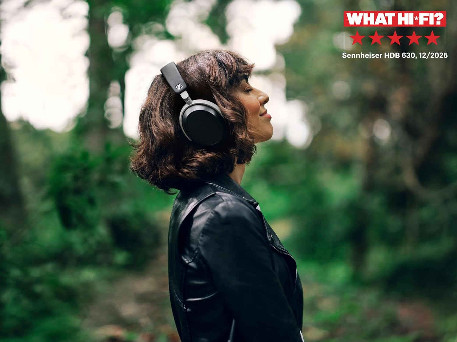 Sennheiser HDB 630 Wireless Over-Ear Headphones - Hi-Res Audiophile Sound  Adaptive Noise Cancellation  Parametric EQ  60 Hour Battery Life  Includes USB-C Low-Latency Bluetooth Adapter - Black