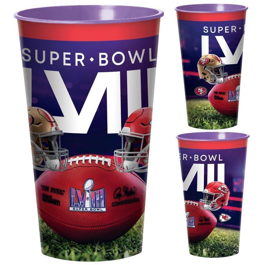 Amscan Exclusive Dueling Teams Super Bowl Cup | Party Themes Theme