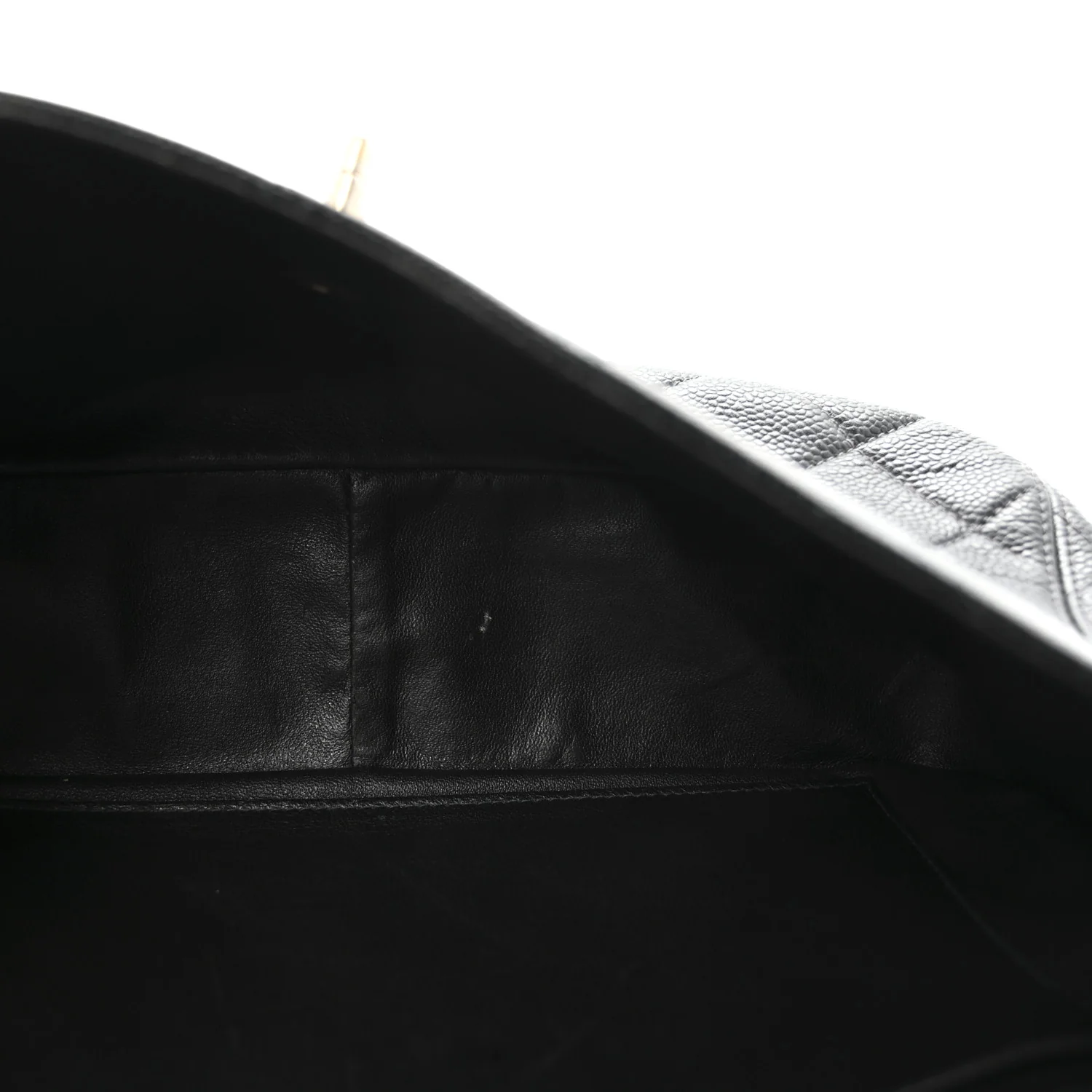Caviar Quilted Jumbo Single Flap Black