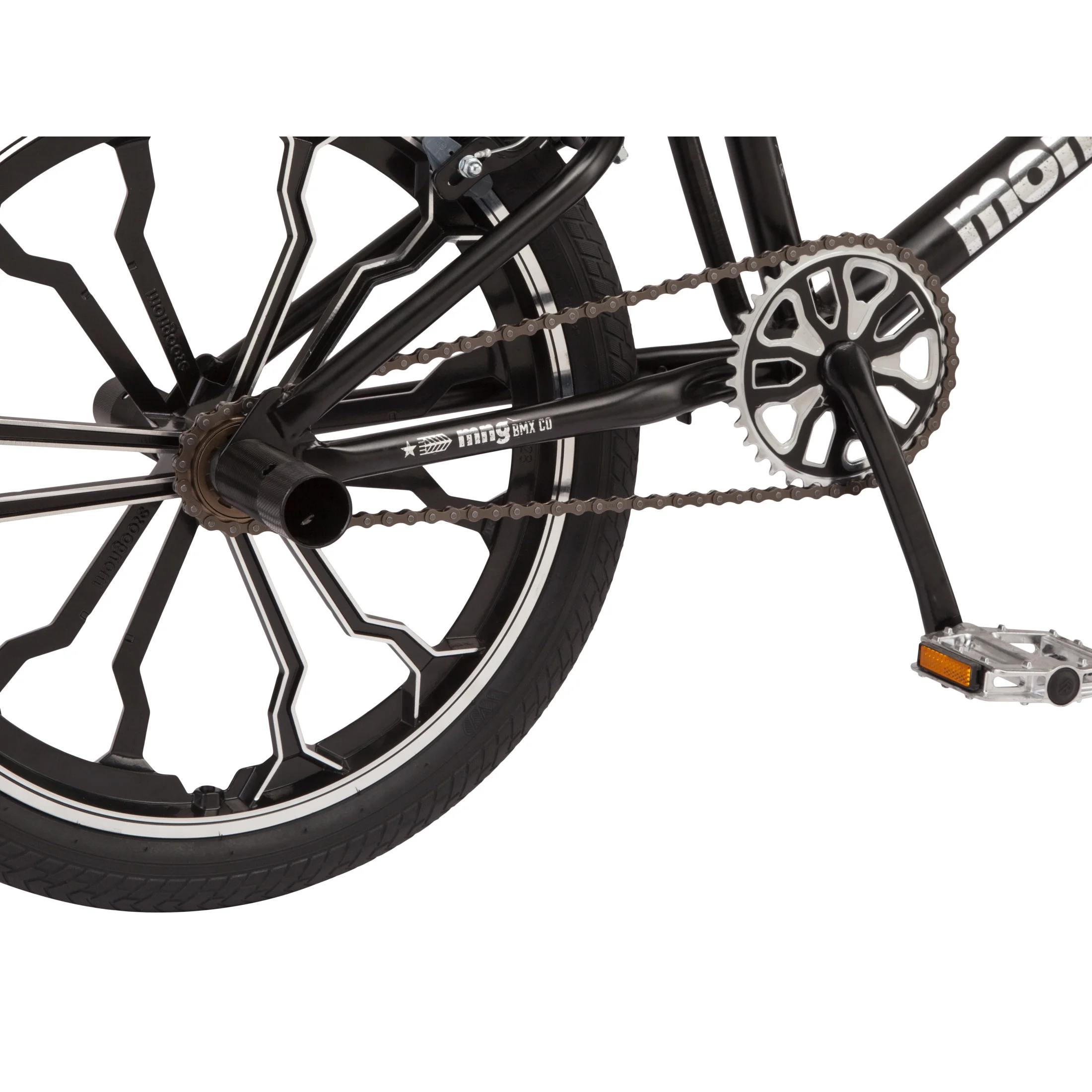 Mongoose Rebel Kids BMX Bike, 20 - In. Wheels, Children & Tweens Ages 7 - 13, Black Bicycle