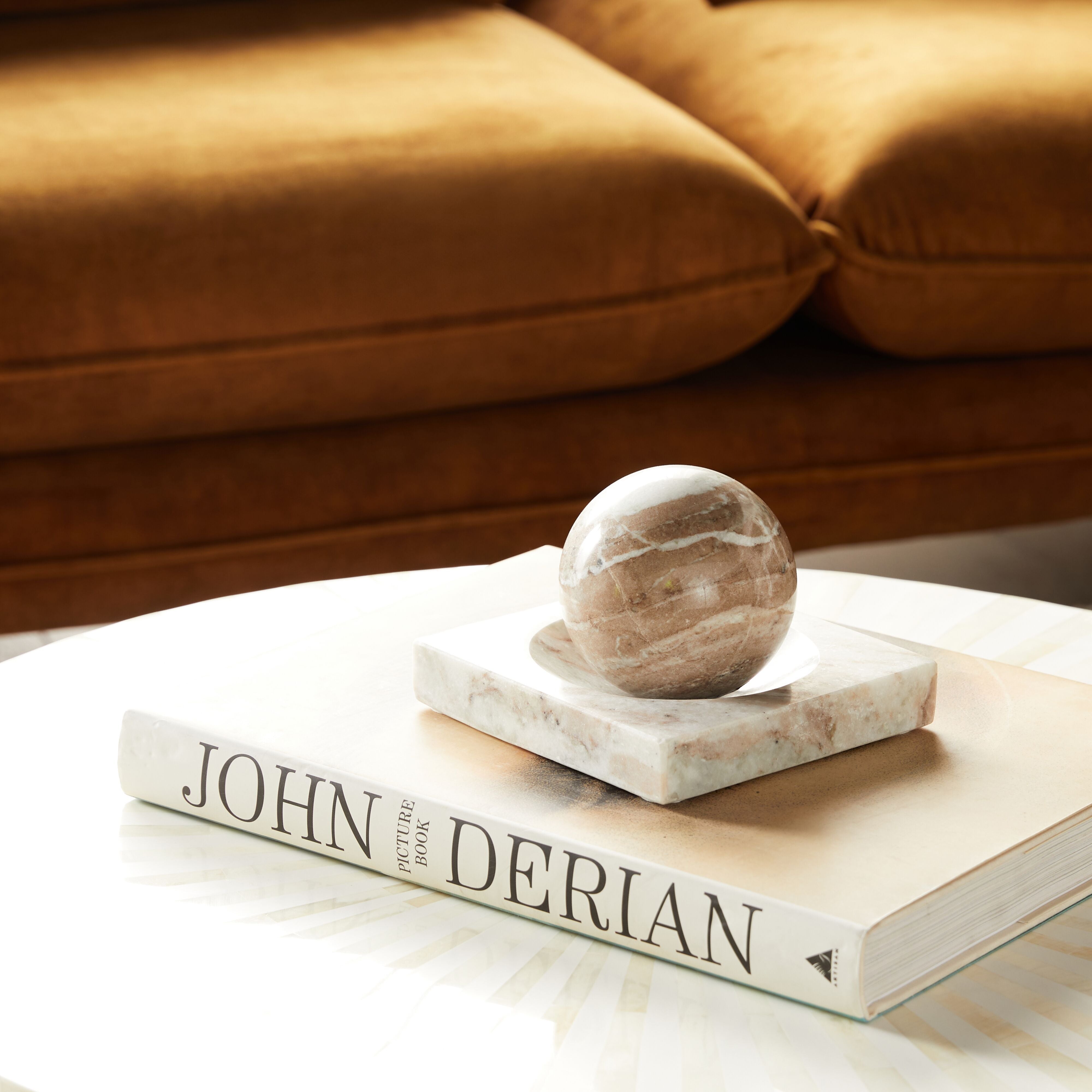 Natural Marble Tray 15x15x2.5cm
