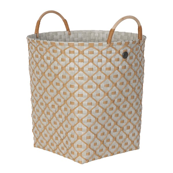 Ivy & Rose stor kurv m/håndtak 35x35 cm pale grey