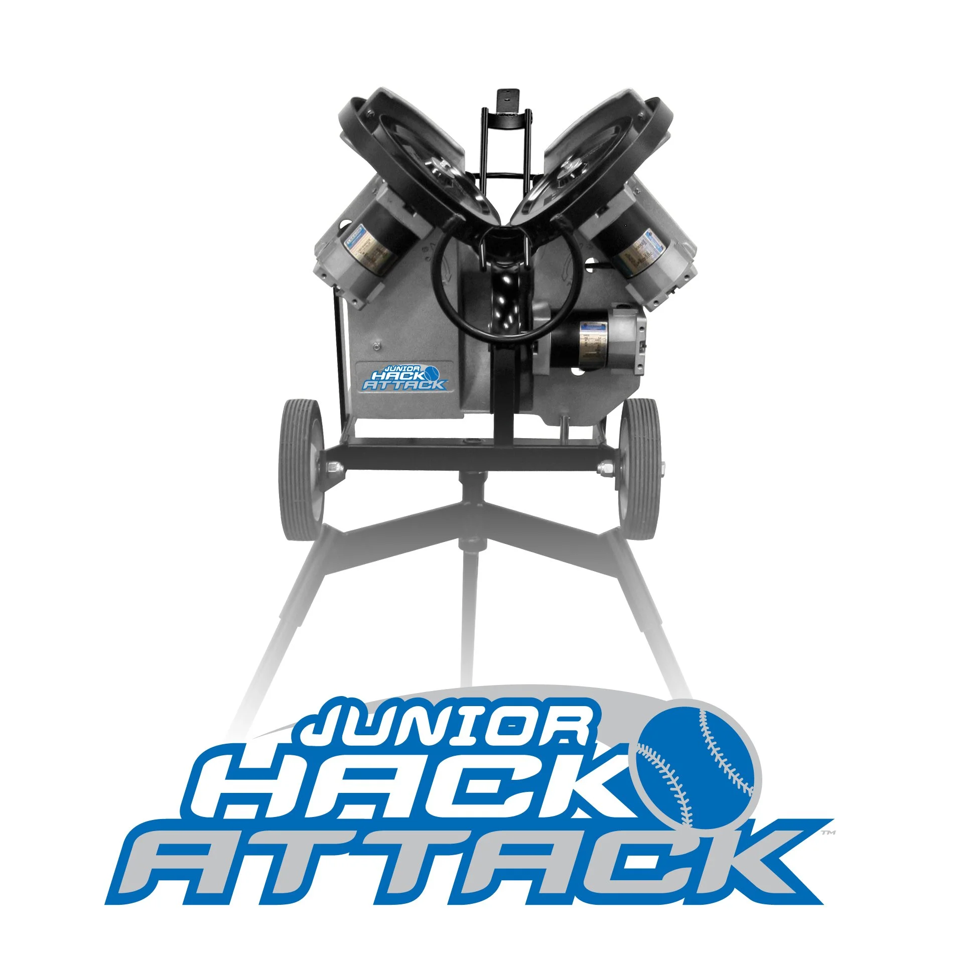 Baseball Hack Attack Jr. Three Wheel Pitching Machine by (For Baseball) - Image 6