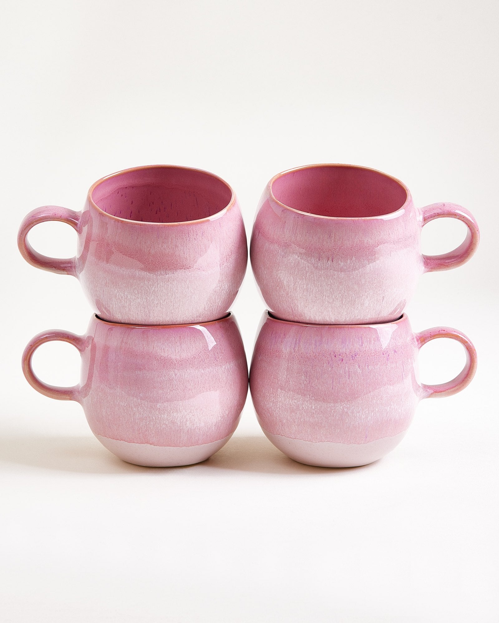 BICA - LARGE MUG PINK SET OF 4