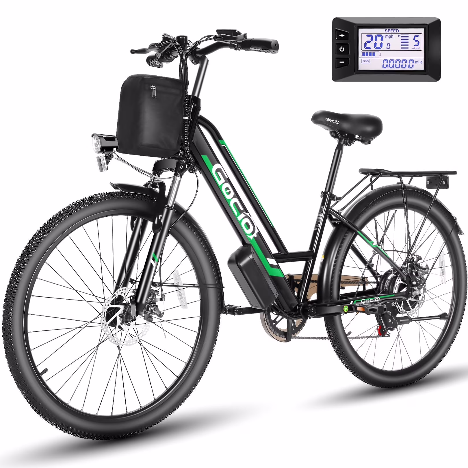 26" Electric Bike for Adults, 500W Electric Cruiser Bike, 48V/7.8Ah Removable Battery, 7 Speed, City Commuting E-bike, UL2849(Red) - Image 3