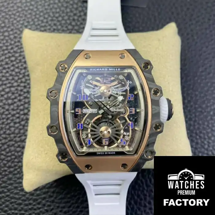 Richard Mille RM21-01 RM Factory White Rubber Strap
