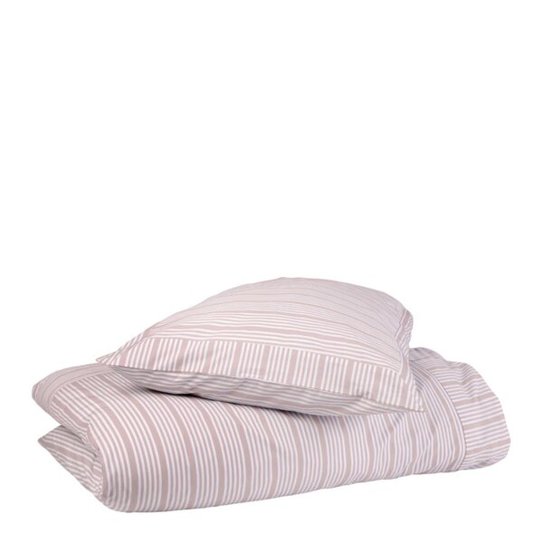 Bedding Collection dynetrekk 140x220+63x60 cm powder rose stripes