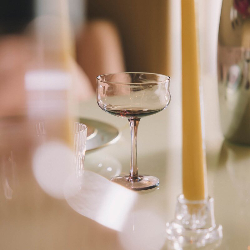 Swirl Coupe-cocktail glass 26 cl 2 stk Glow