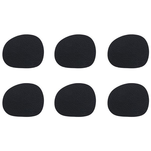 RAW Recycled buffalo coaster 12x10 cm svart