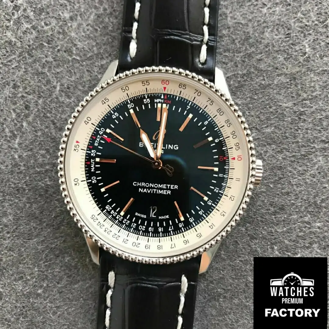 Breitling Navitimer 1 A17326211B1P1 V7 Factory Black Strap