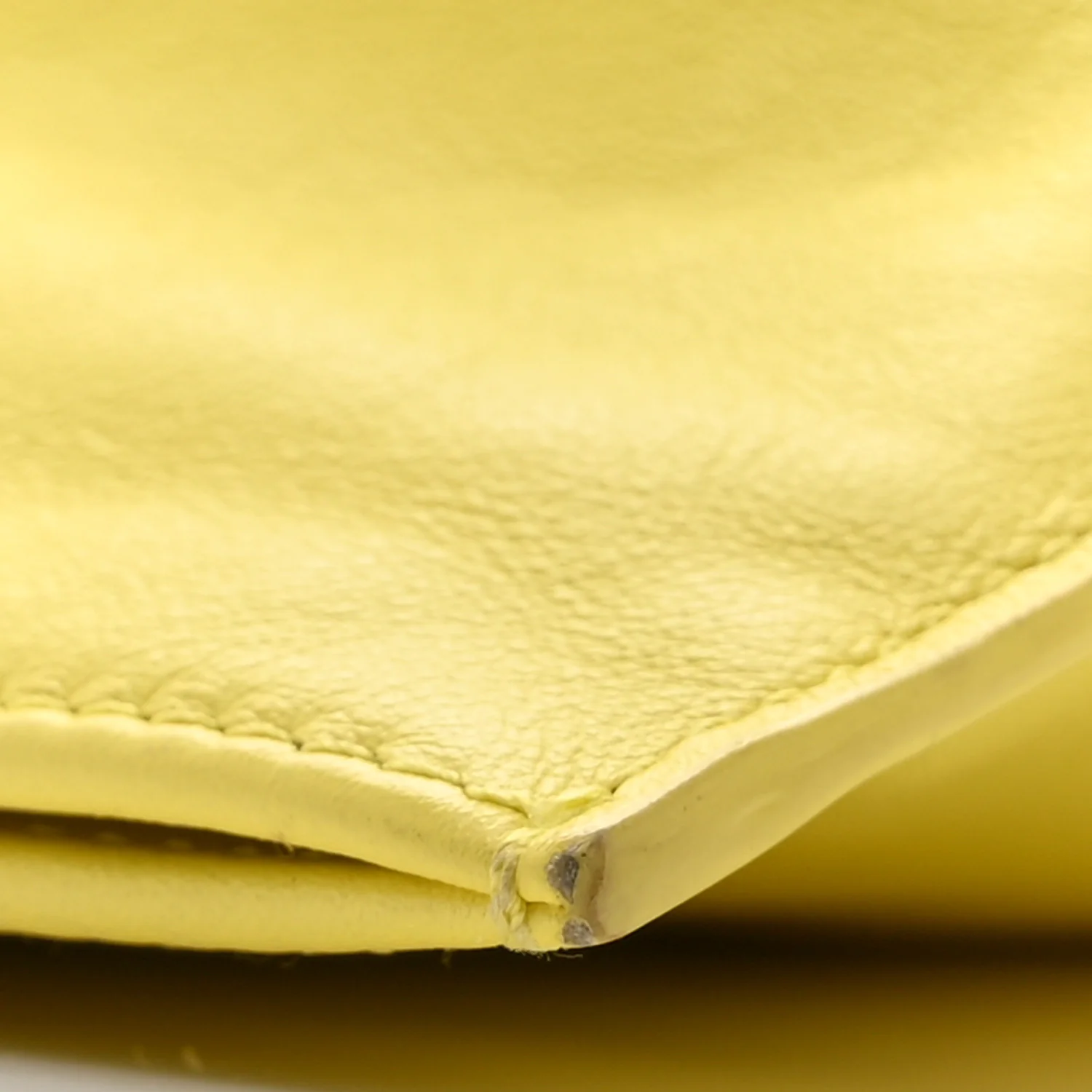 Calfskin Mini BV Twist Yellow