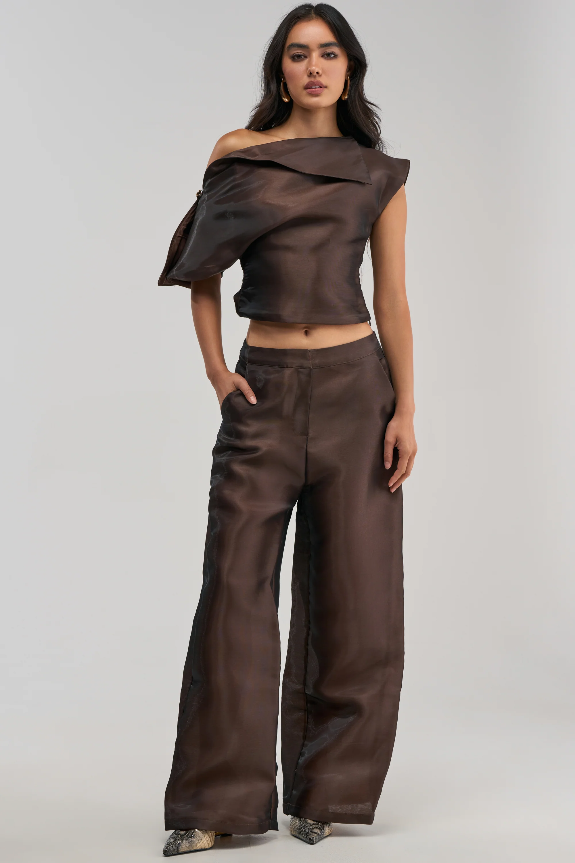 ON FIRE TROUSER IN BROWN - Akira Store