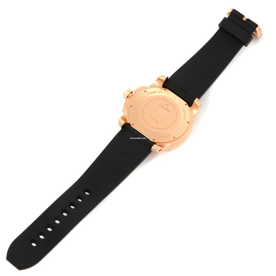 [Super Clone]Calibre Rose Gold Black 42mm