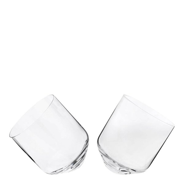 Rolling whiskyglass i krystall 36 cl 2 stk