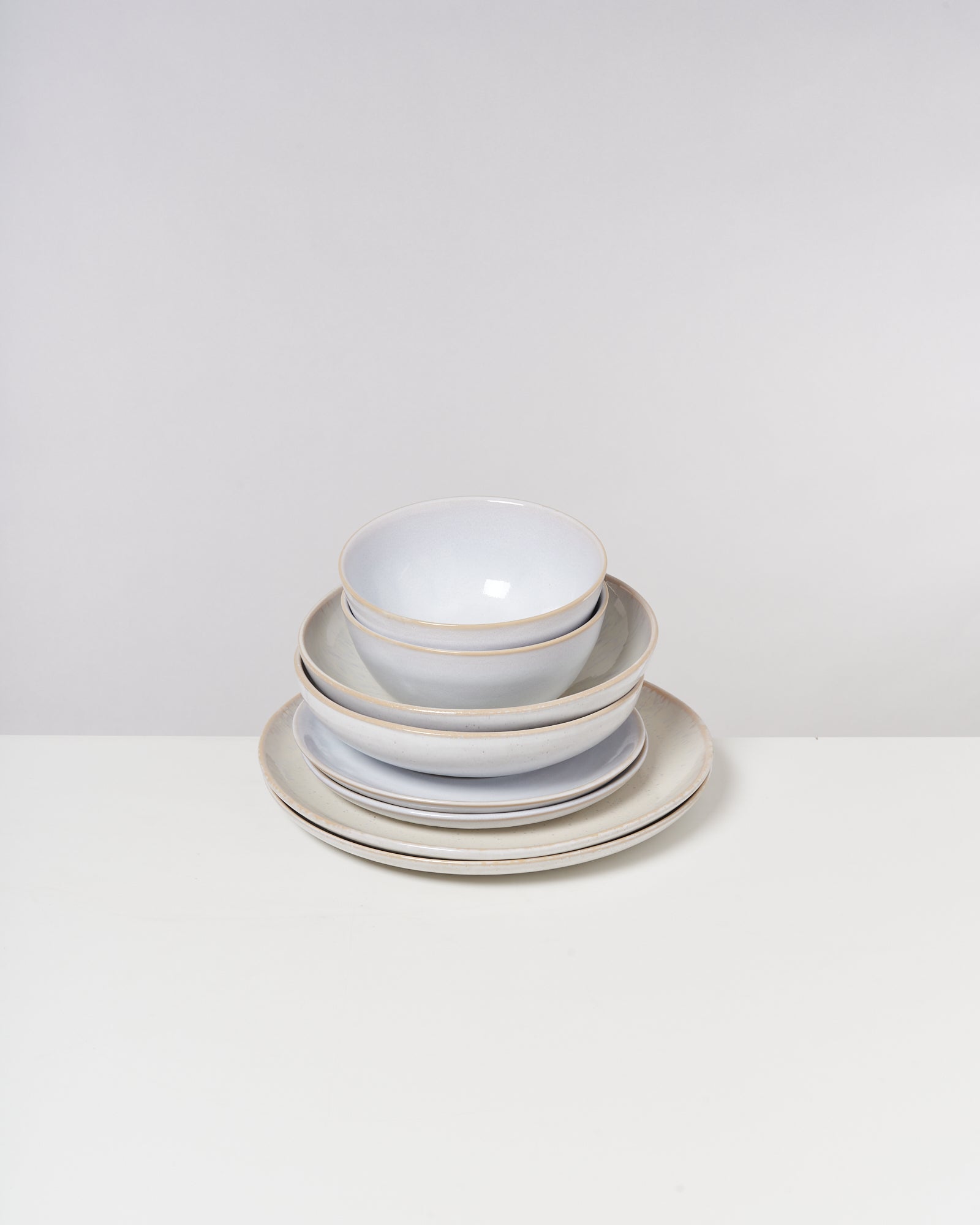 TABLEWARE SET CLASSIC SOFT SAND SAND WHITE 8 PIECES