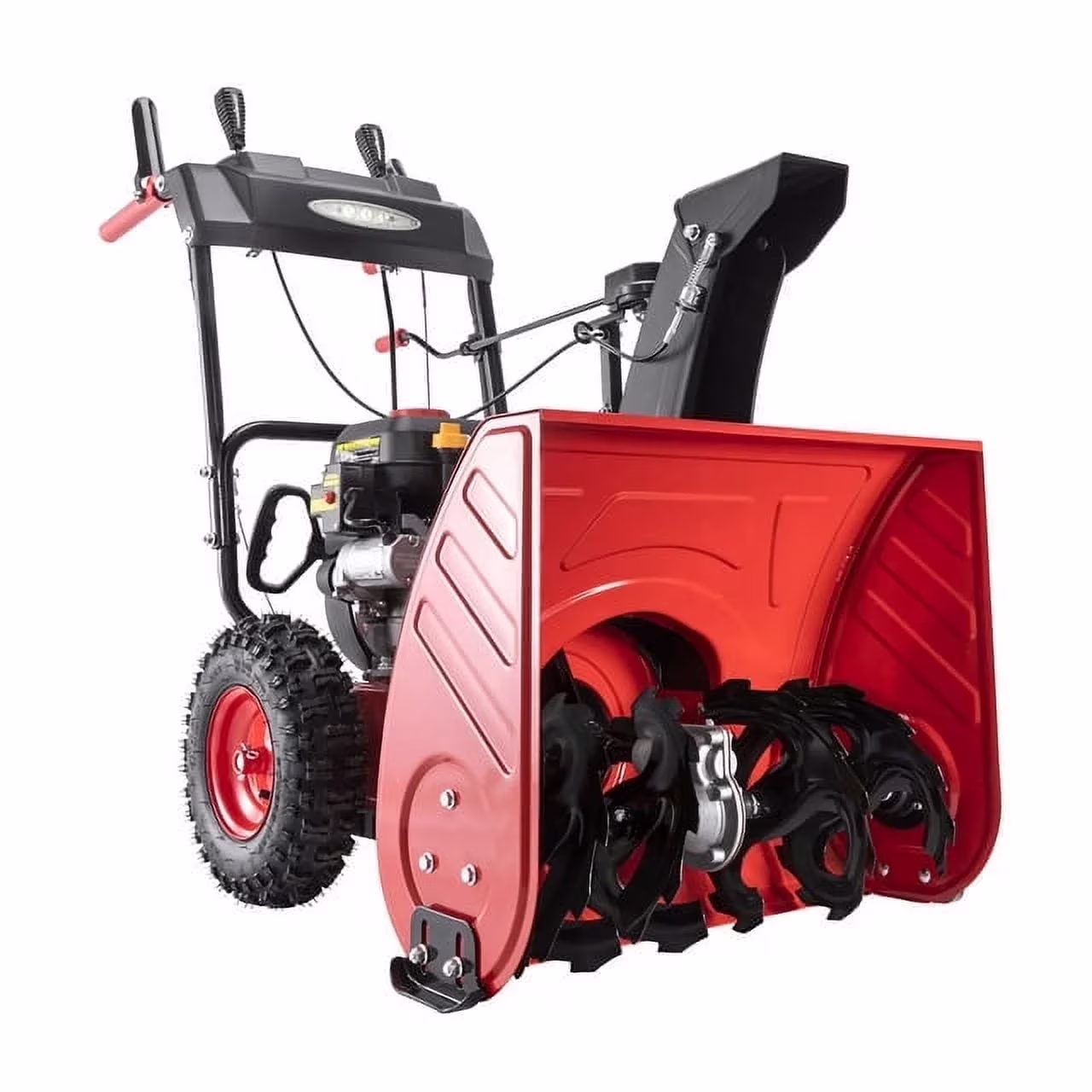 26" Gas Snow Blower, 120V, Self-Propelled Snow Thrower with Electric Start, Variable Speed