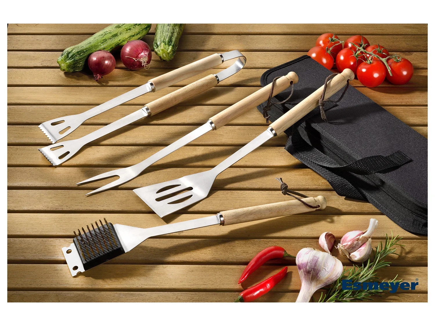 Esmeyer Set BBQ 4 pices dans un carton cadeau