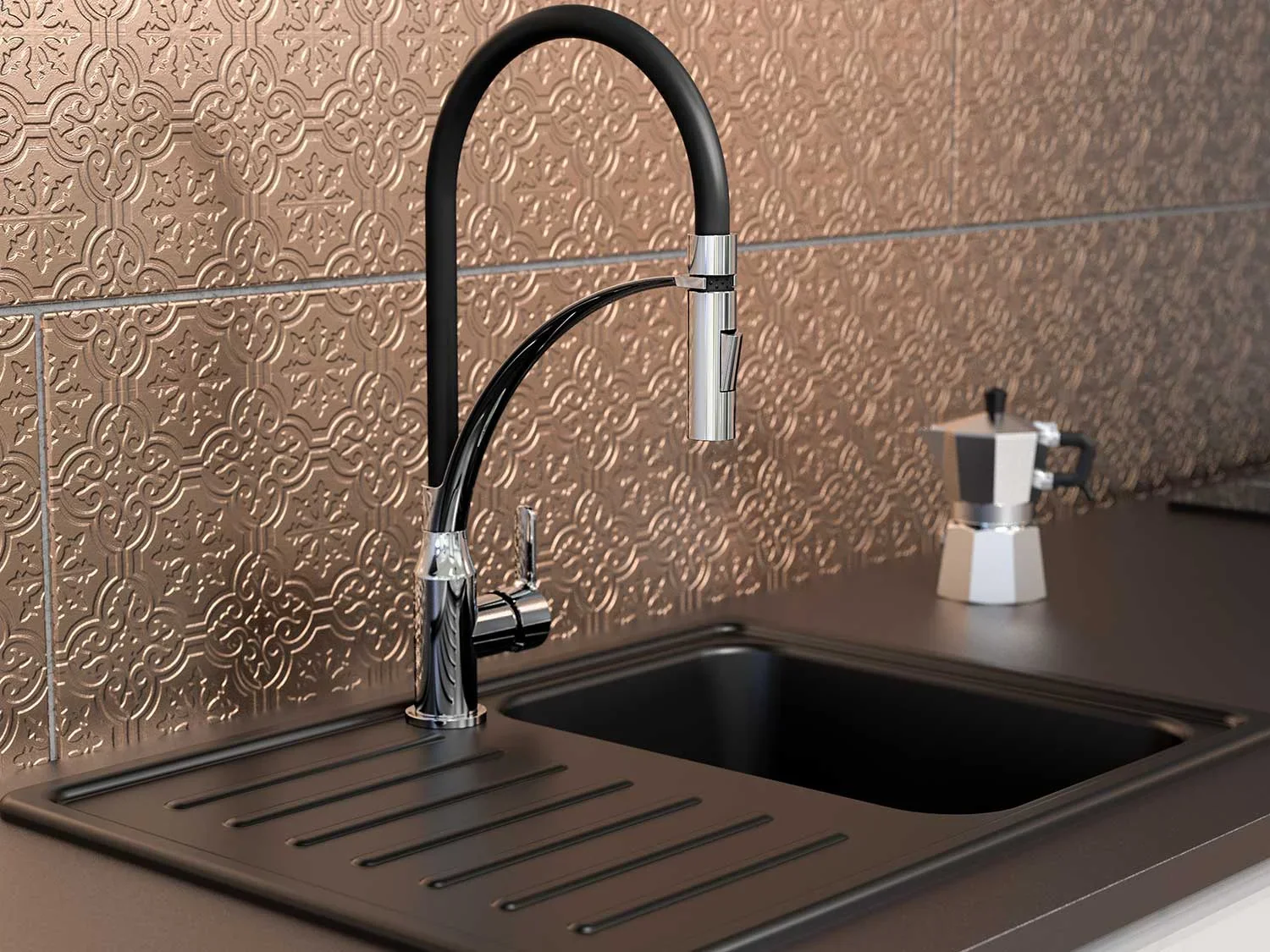 Eisl Robinet d'vier cuisine avec douche  vaisselle et tuyau interchangeable