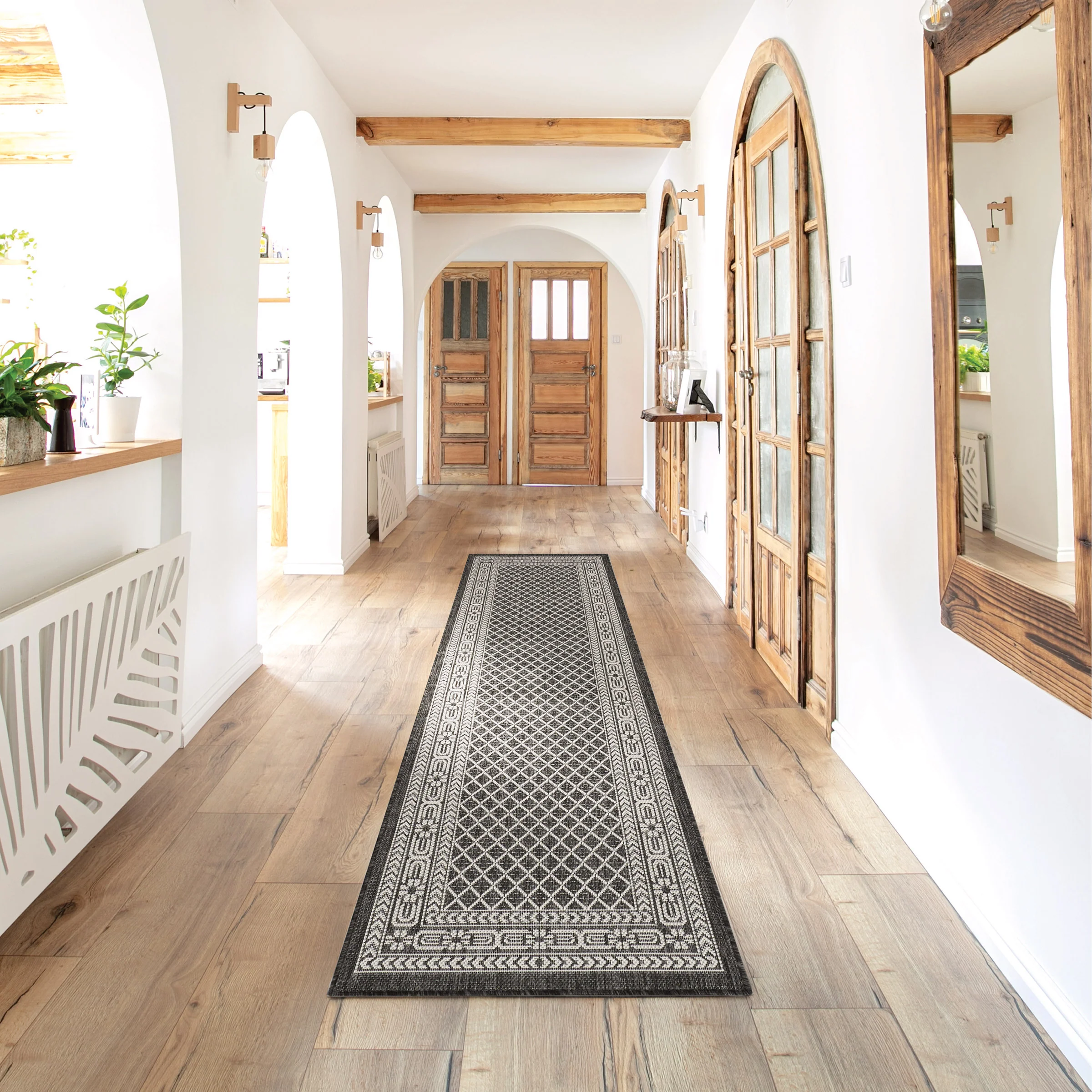 Nourison Garden Spring Indoor/Outdoor Rug Collection, Meadow Black