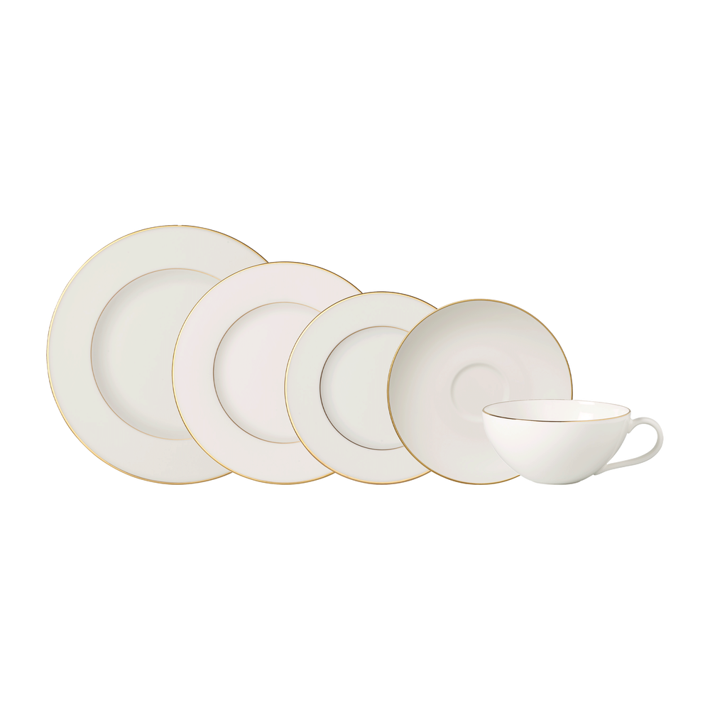 Anmut Dinnerware set - White, Premium Bone Porcelain