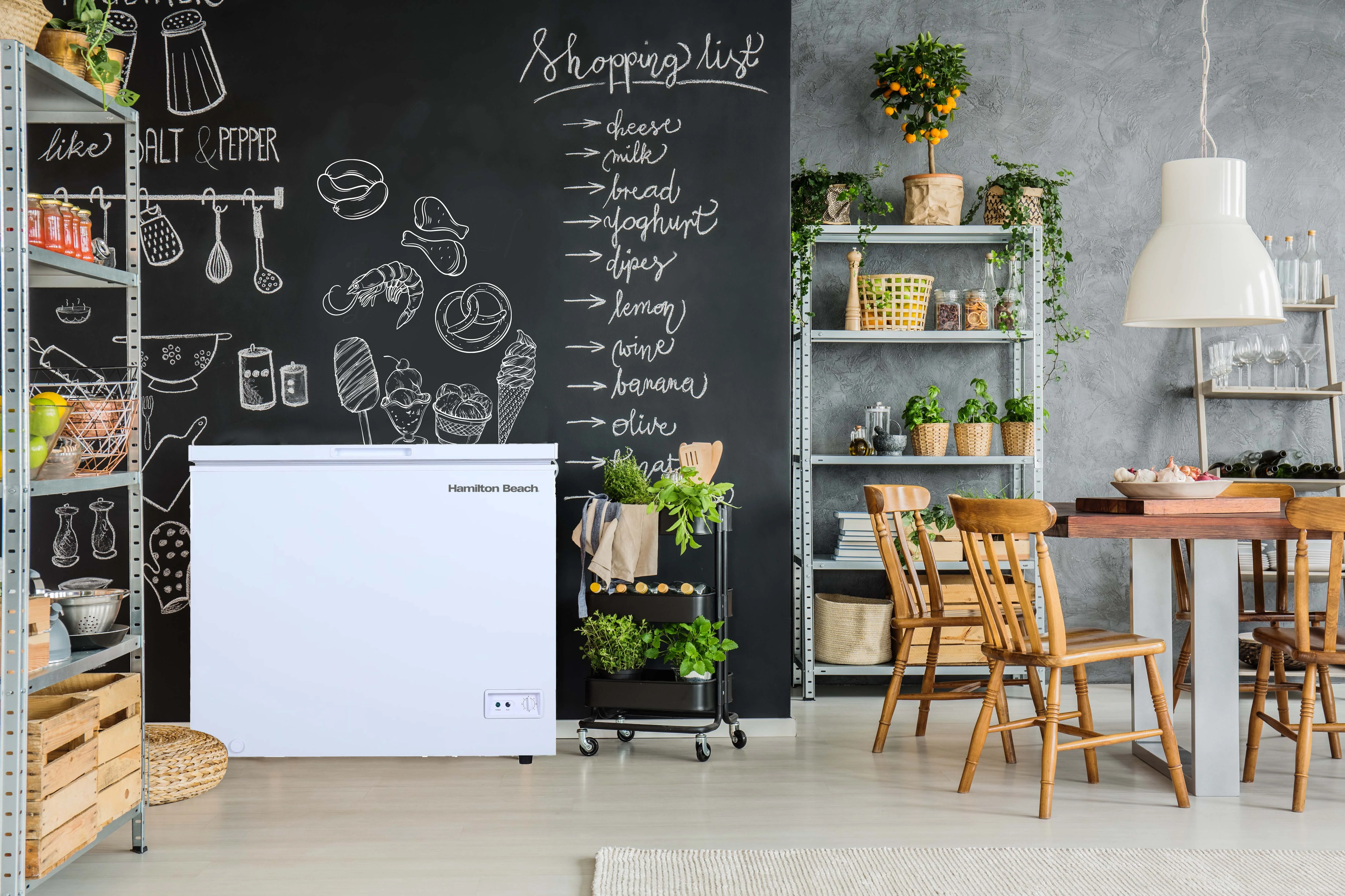 5.0 Cu. Ft. Chest Freezer, White, HBFRF510 - Image 7