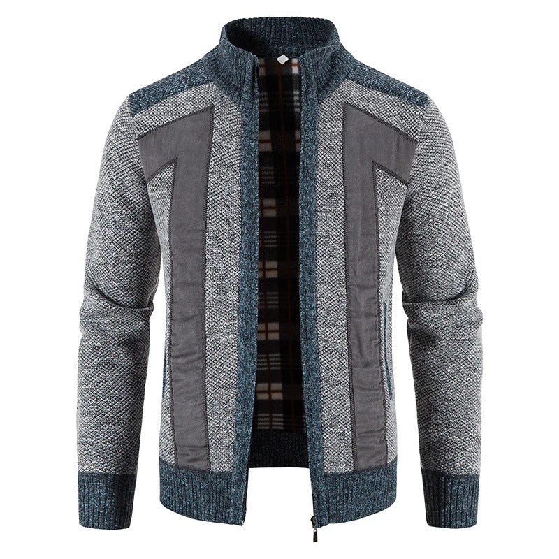 Domenic - Veste douce et lâche avec zip pour hommes