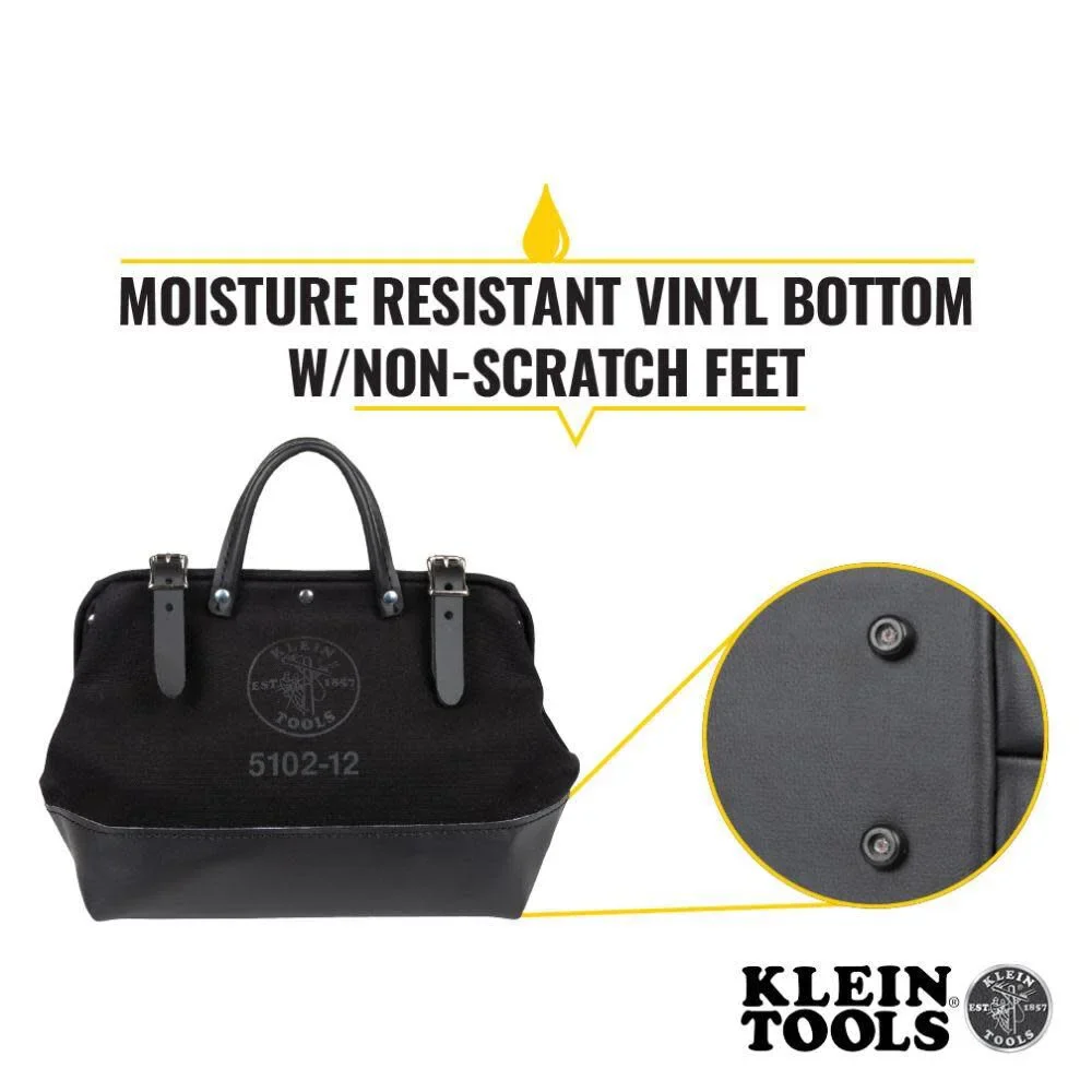 Klein Tools 12In Canvas Tool Bag Black