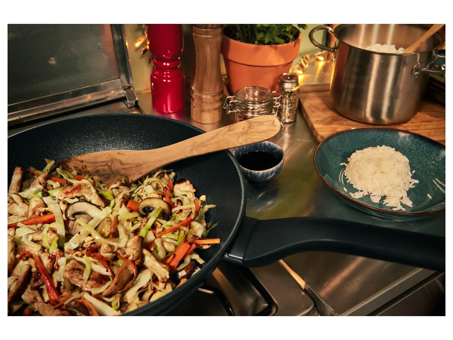LIVARNO home Wok en fonte d'aluminium