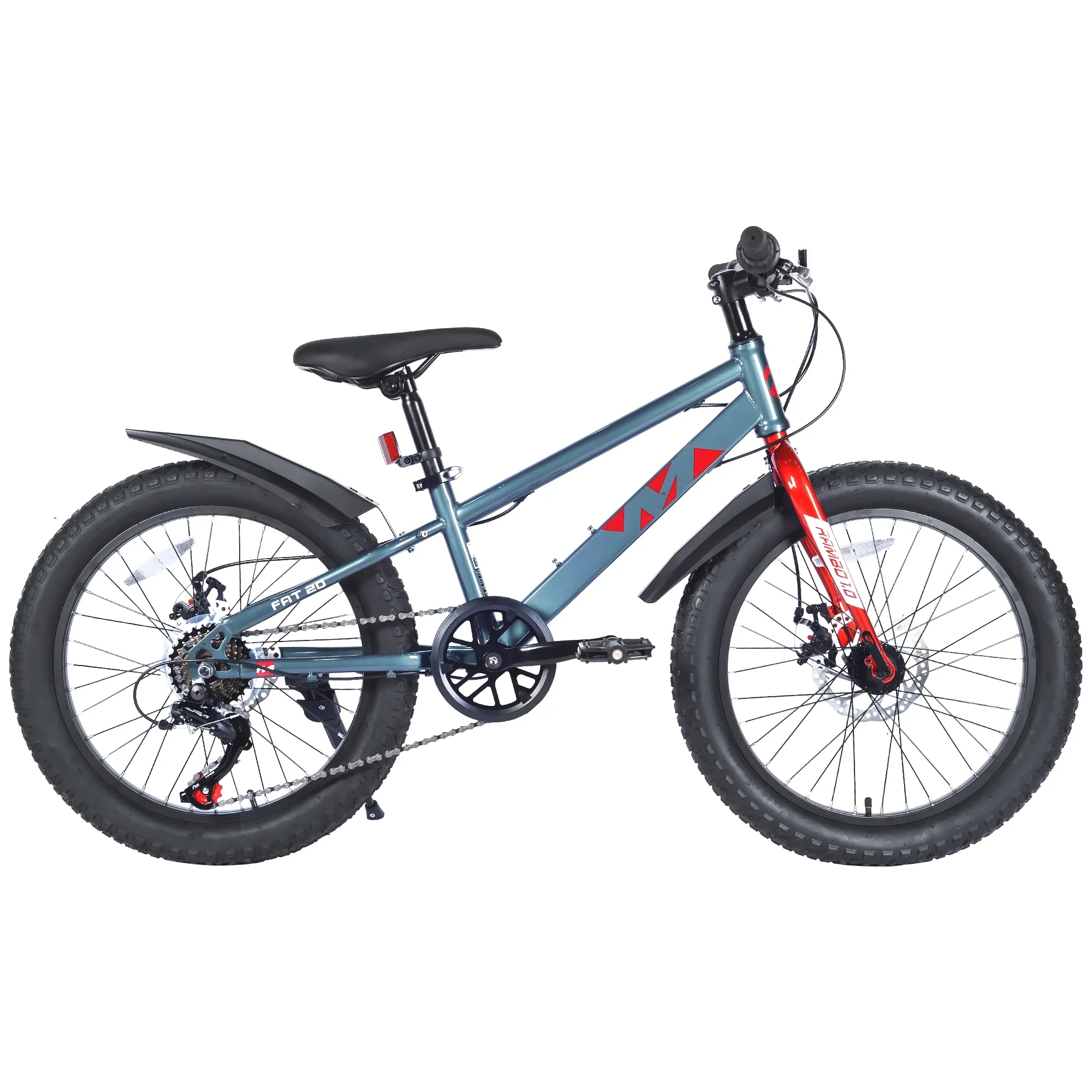 Ambifirner Newest Bike Fat Tire Mountain Bike with 20 Inch Wheels, 21 Speed with High Carbon Steel