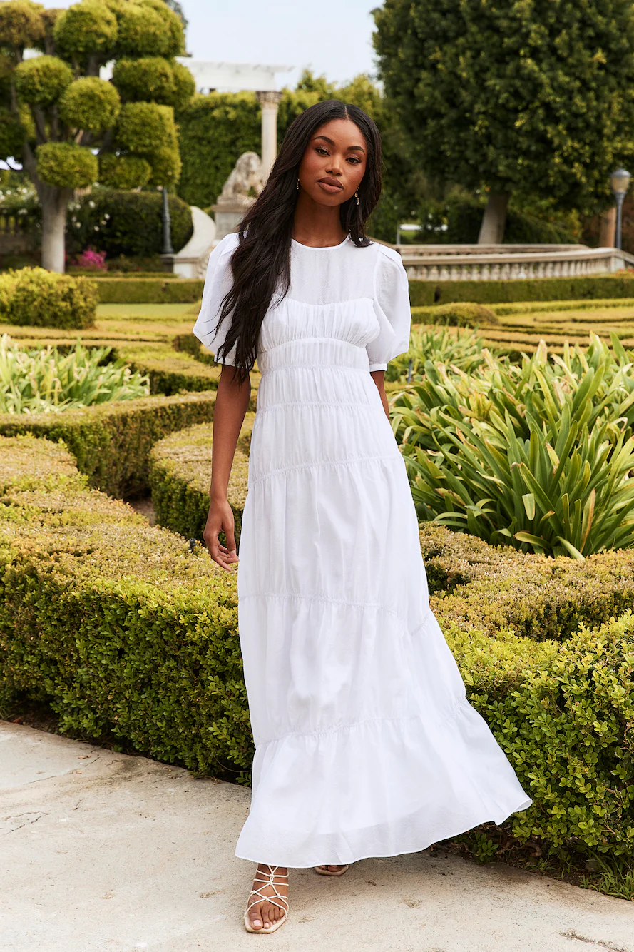 BEACNLADY La Memoire Maxi Dress White