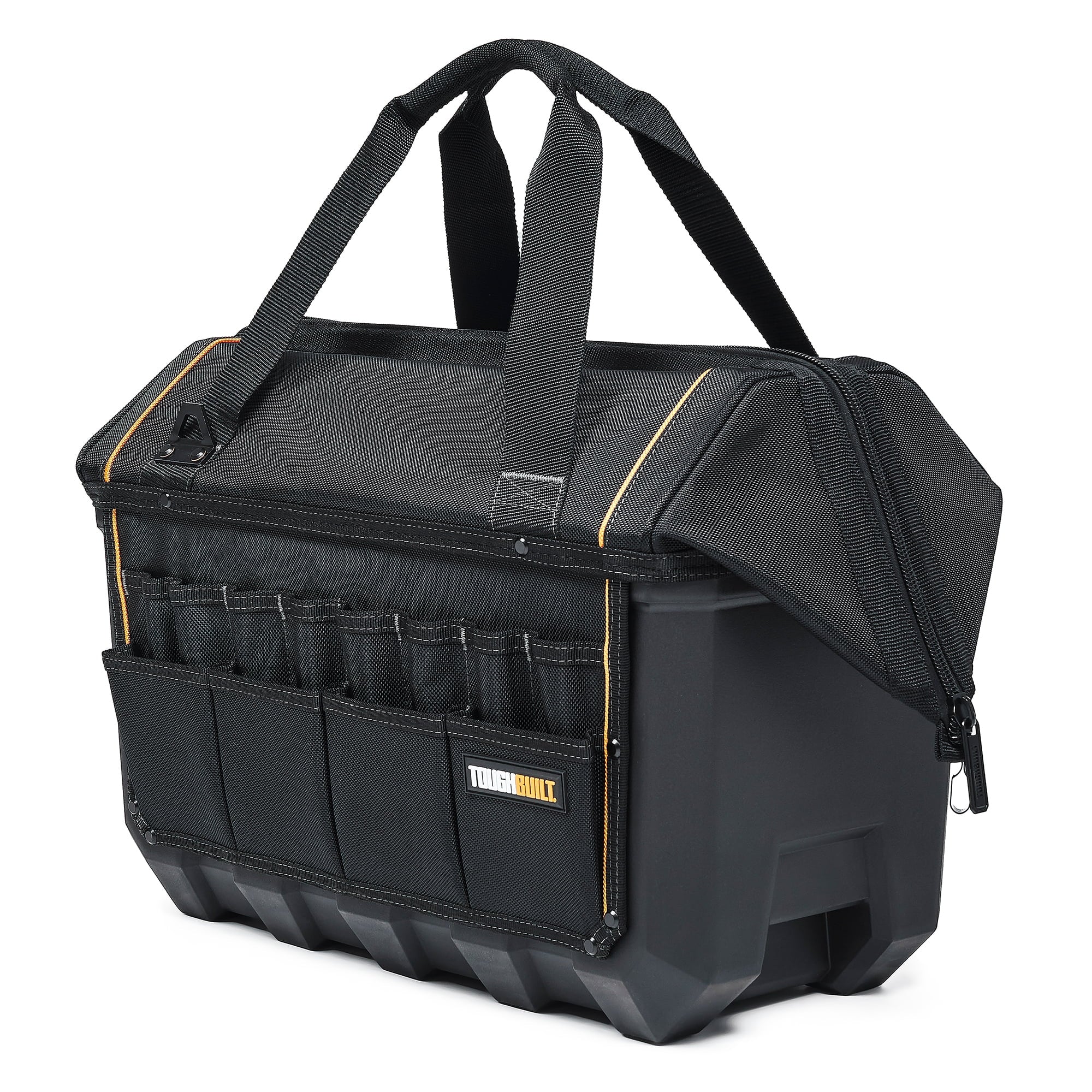 ToughBuilt Waterproof Tool Bag Pouch Organizer, XL Massive Mouth, Black