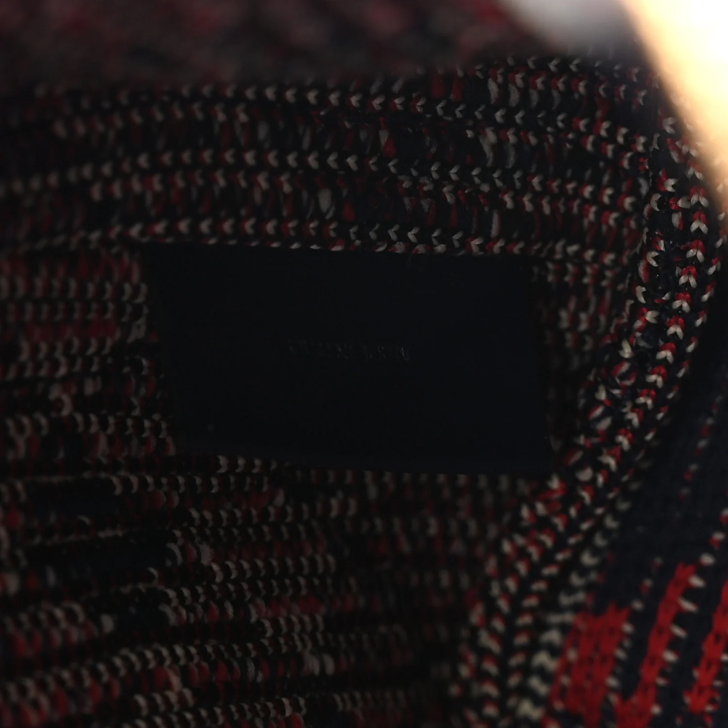 Canvas Knitted Check Mini Peg Duffle Bag Marine