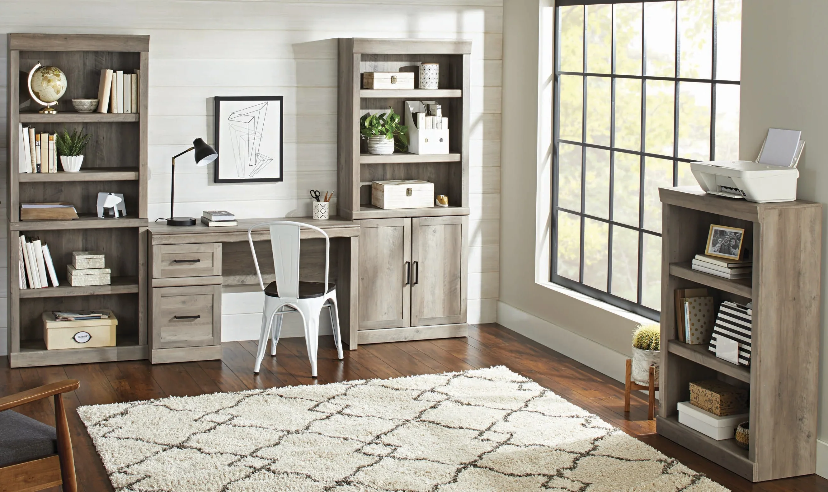 Better Homes & Gardens Glendale Transitional Desk, Dark Oak Finish